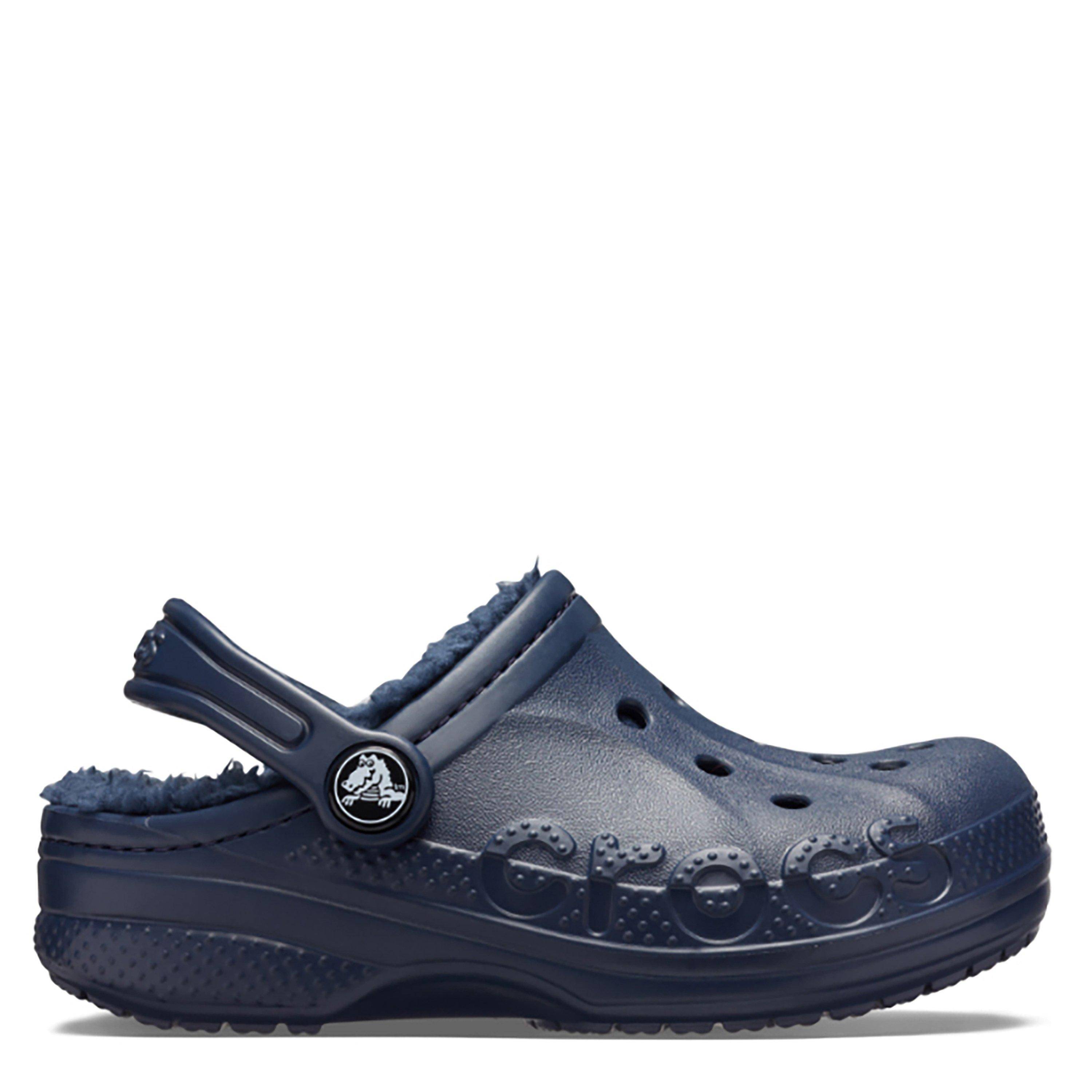 Crocs Kids' Baya Lined Mule Slippers