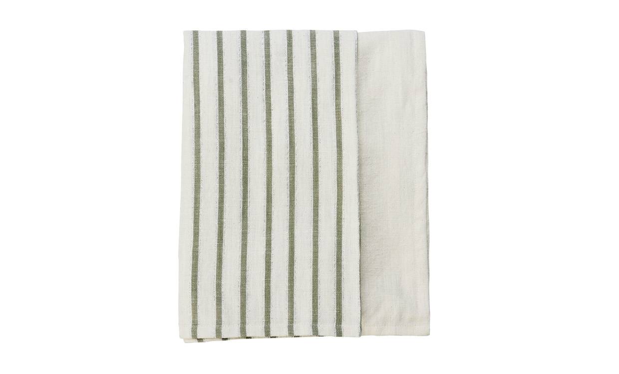DUK 120x220 Offwhite/Grön