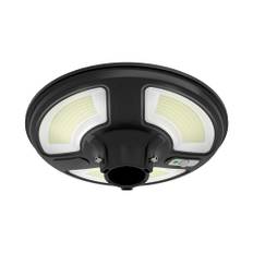 10W LED Solcells Rund Trädgårdslampa - Sensor RF Kontroll, 6500K, IP65 - Kulör : Kall