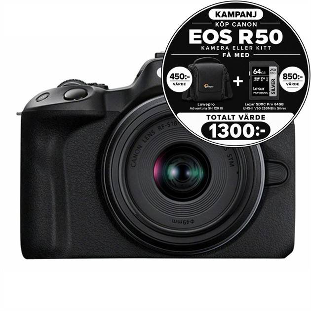 Canon EOS R50 + RF-S 18-45/4,5-6,3 IS STM