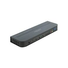 Delock DisplayPort 1.4 KVM Switch 8K 30 Hz with USB 3.0 and Audio - KVM / audio / USB switch - 4 porte