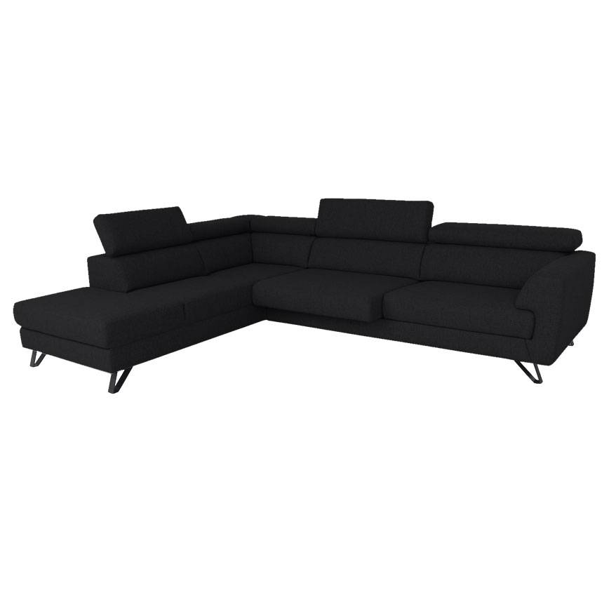 Billund sofa med oe tv OE+1900flex Inari 100 sort