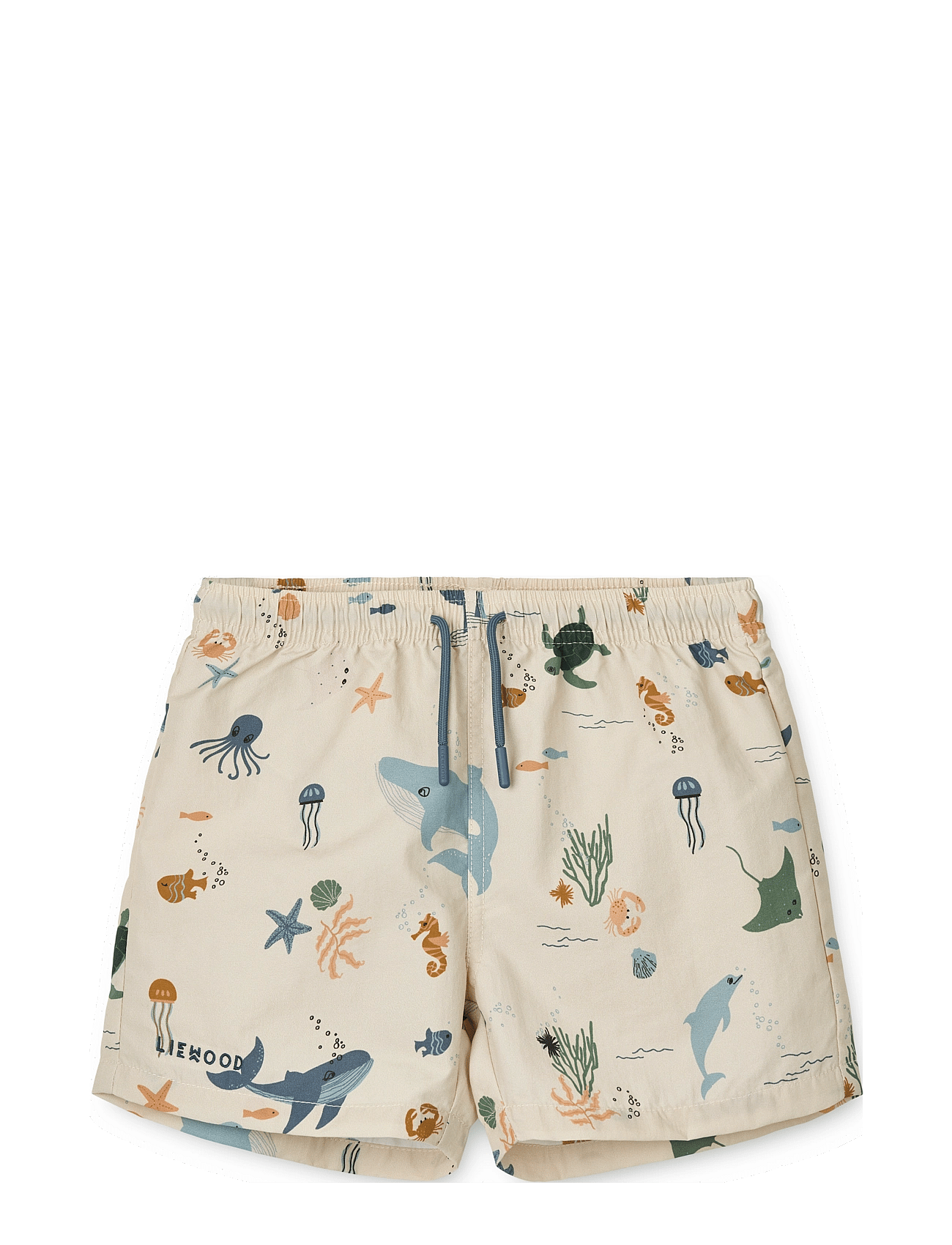 Liewood Aiden Printed Board Shorts - Beige - 80