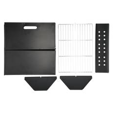 Barbecue Grill Portable X Shape Foldable Charcoal Grill for Outdoor Cooking Camping Hiking Picnic