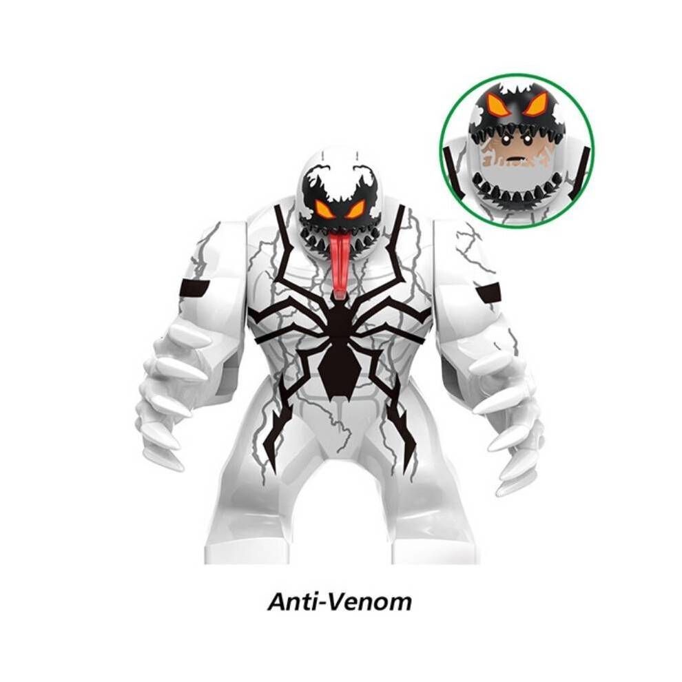 (StyleC)Super Hero Venom Anti Venom Mini Toy Action Figure Fit Building Blocks