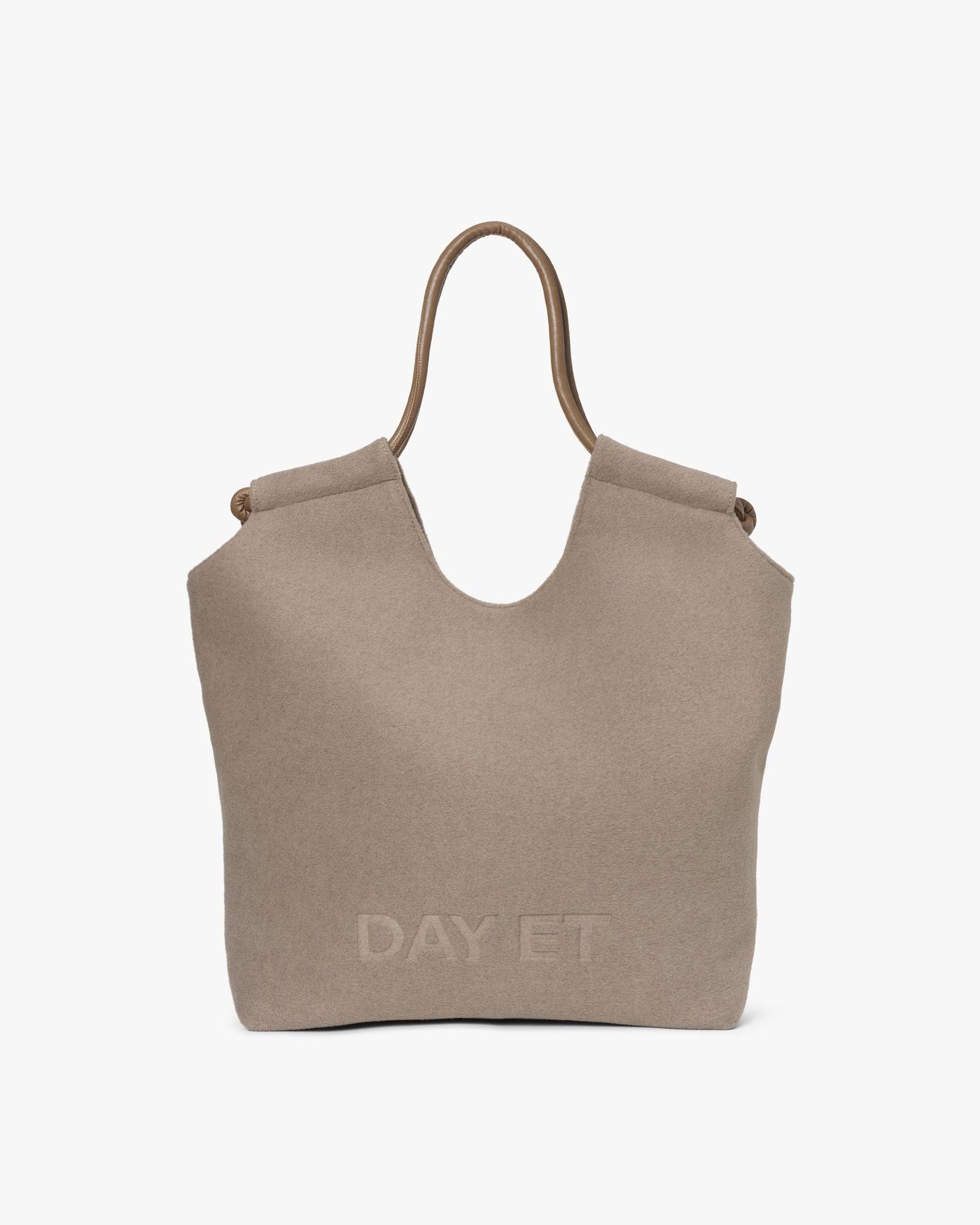 Large Woolen Tote Chocolate Chip fra DAY ET