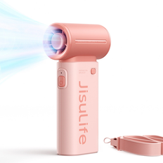 Jisulife Bärbar USB Handfläkt 3600 mAh Life9 - Rosa