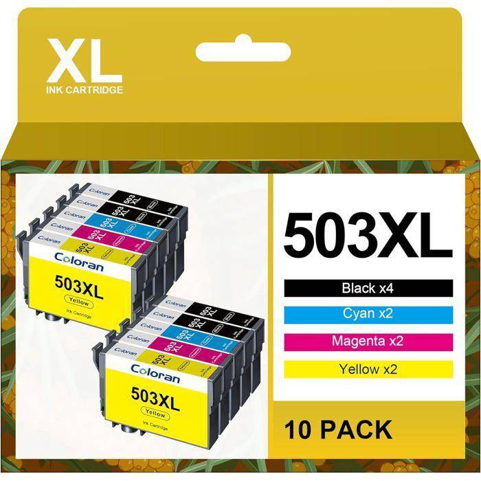 503Xl 503 Cartouches D'Encre Compatible Pour Epson 503 Xl Pour Epson Expression Home Xp-5200 Xp-5205 Workforce Wf-2960Dwf Wf-2965D