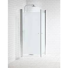 Duschhörna Picto 80x80 Rak Frostat Alterna - Krom