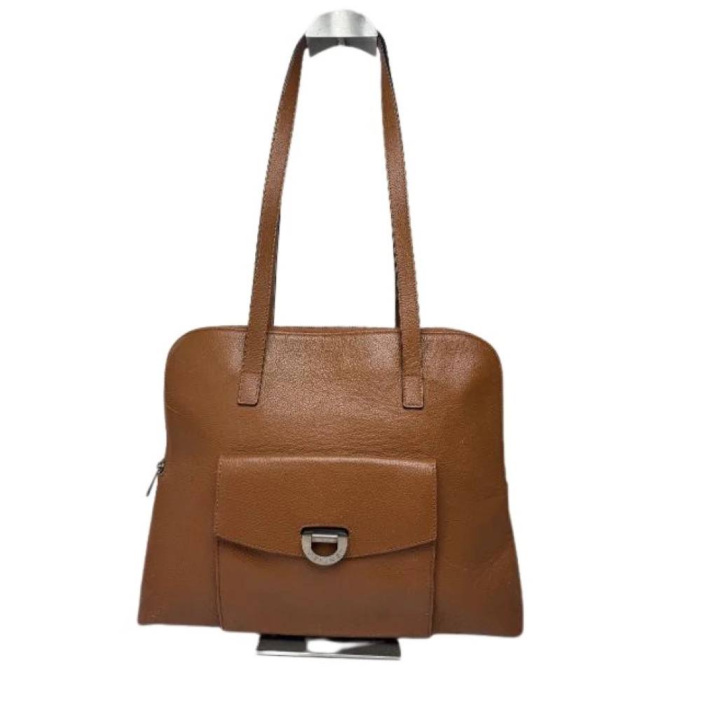 Celine Vintage Pre-owned Læder Skuldertaske - Vintage - Dame - Brun - ONE SIZE - Uld