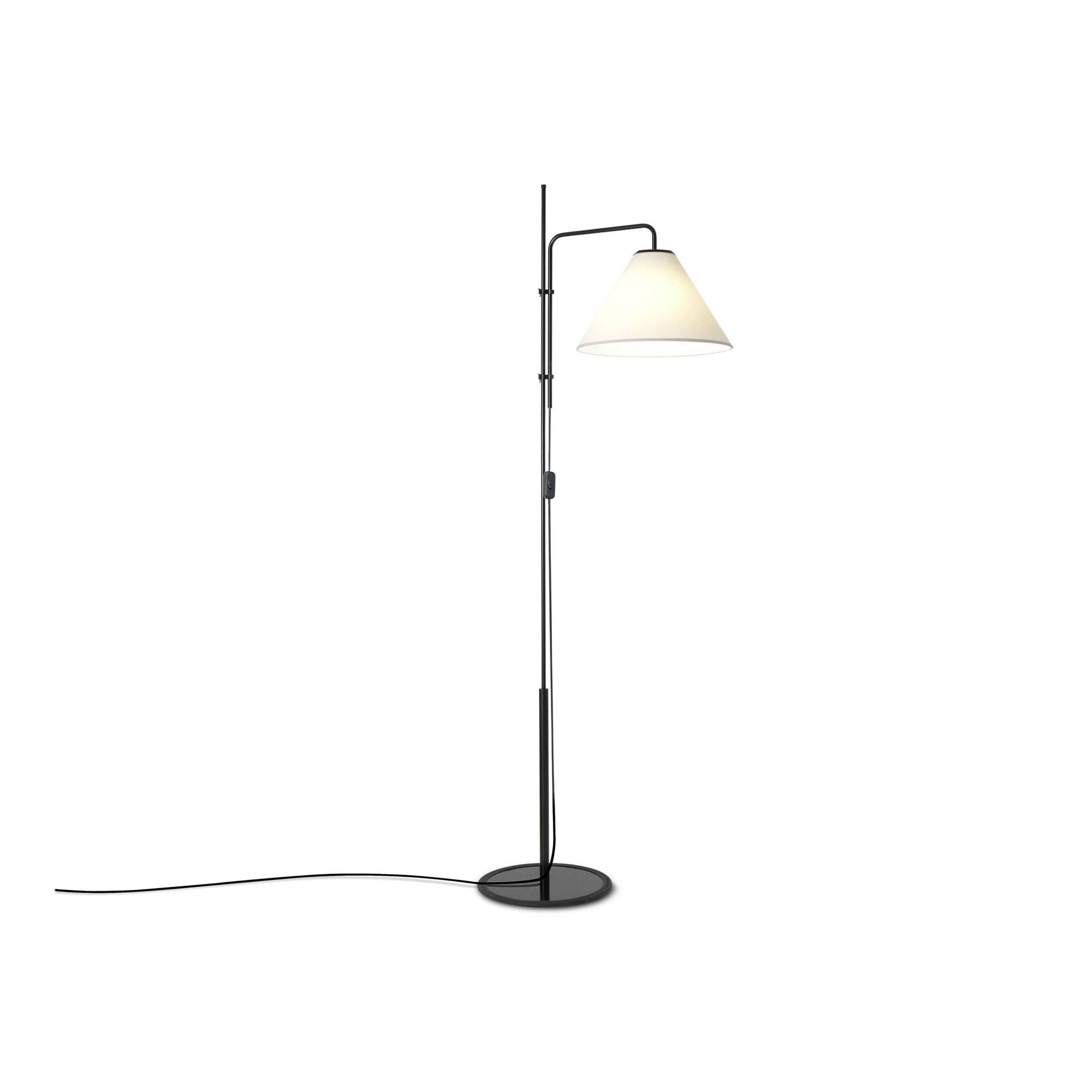 Marset - Funiculi Fabric Floor Lamp - Black/White - Skärmlampor - Lluís Porqueras - Vit