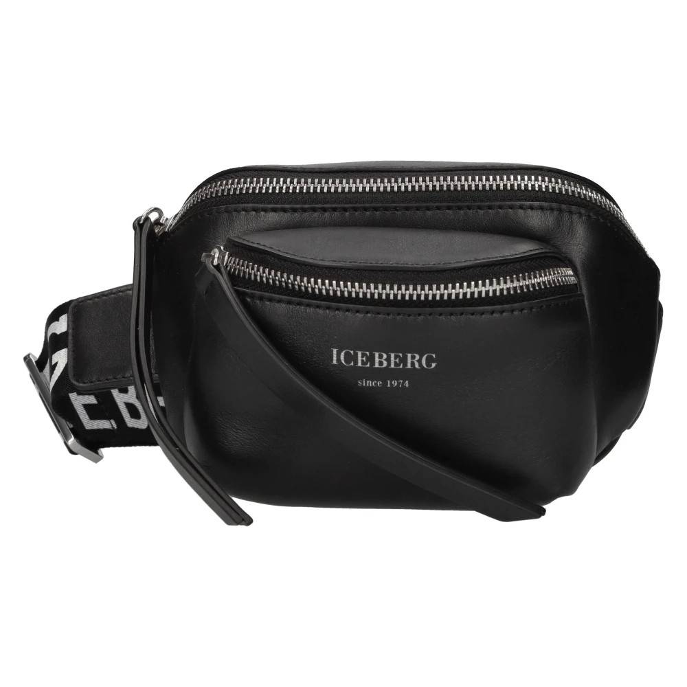 Iceberg Læder Bum Bag - Tasker - Dame - Sort - ONE SIZE - Læder