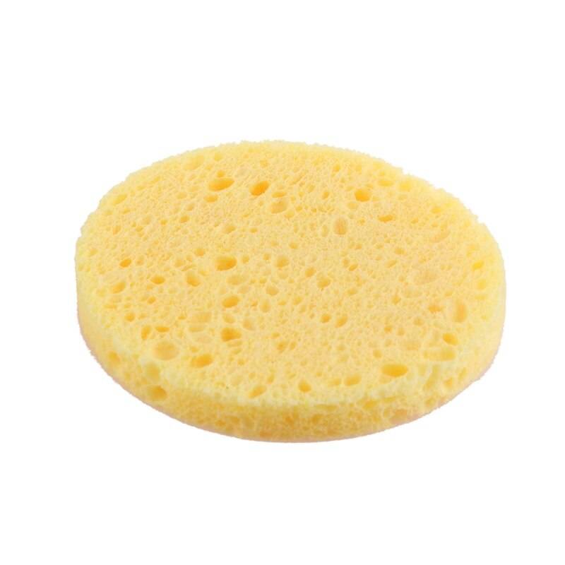 1/10 st rengöringssvamp kompress puff naturlig trämassa svamp cellulosa svamp ansiktsvård svamp sminktillbehör