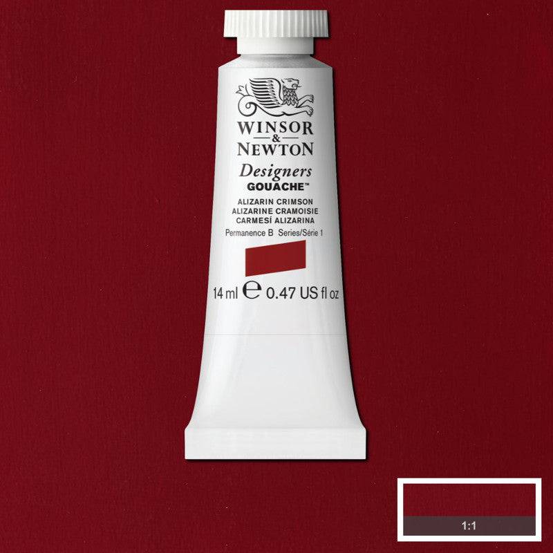 Winsor & Newton Designers Gouache – Tub 14 ml 004 Alizarin crimson