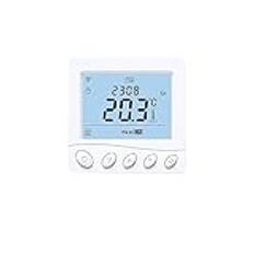 Smart termostat, Varm golvtermostat, Tuya Smart Temperature Remote Controller for el/gaspanna/vattenhem, för hemmet(Water heating,Wi-Fi)