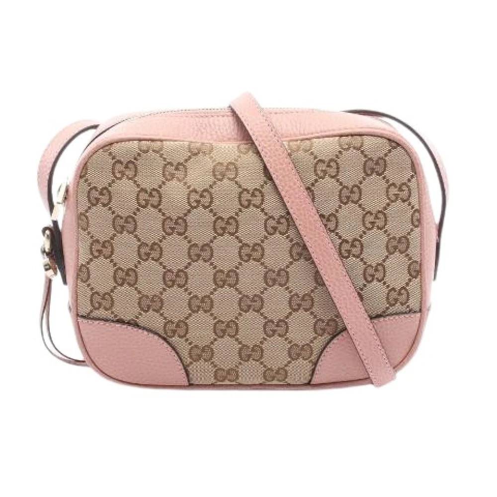 Gucci Vintage - Pre-owned Bree GG Canvas Leather Shoulder Bag Vintage - Dam - ONE Size - Läder