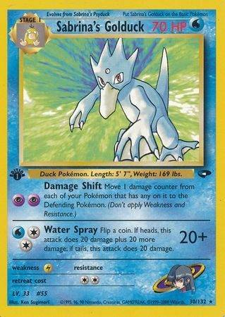 Sabrina's Golduck - 30/132 - 1st Edition - Let Brugt (LP).