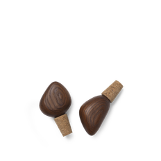 Cairn Wine Stoppers - Set of 2 - Dark Brown