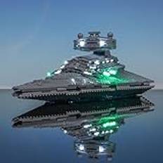 BRIKSMAX 2.0 lampsats för Lego Imperial Star Destroyer – innovativ LED-belysning kompatibel med Lego Star Wars 75394 – ingår inte Lego-set