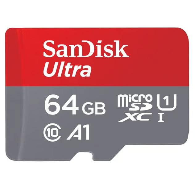 Sandisk Ultra SD Kort 64 GB.