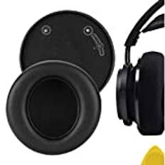 Geekria QuickFit Protein läder ersättningsöronkuddar för Philips Audio Fidelio X2HR, X1 hörlurar öronkuddar, headset öronkuddar, öronkåpor, öronkoppar reparationsdelar (svart)