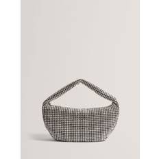 Ted Baker Ted Baker Silver Crystiz Medium Crystal Slouchy Hobo Bag