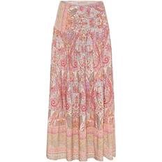 Marta Du Chateau 5201 Beige 4174 Print Skirt - Nederdel