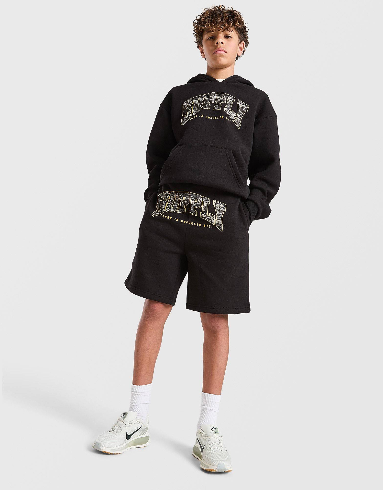 Supply & Demand Brickshaw Shorts Junior, svart - 13-15Y