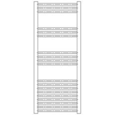 Advance plan håndklædetørrer i hvid 1200x600mm