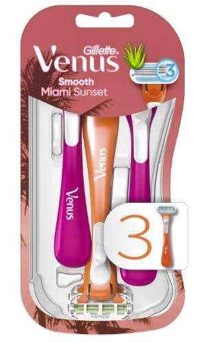 Gillette Venus Disposable Razer Miami Sunset 3 st