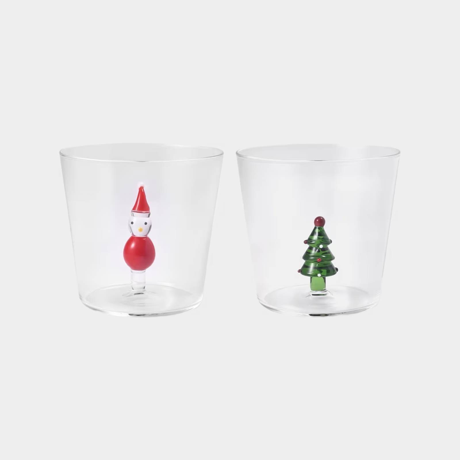 Glas Deco X-mas 2 st multi