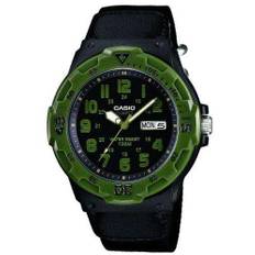 Casio Classic Collection Black Canvas Strap Green Men's Watch MRW-200HB-1BVEF