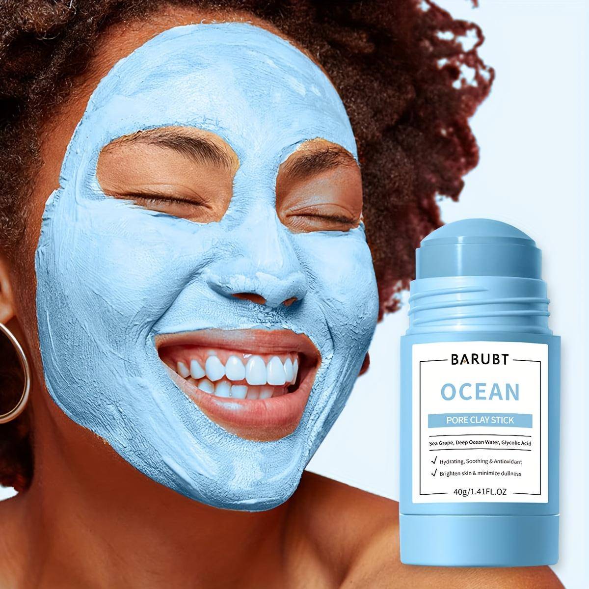 Naturlig malörtlera masksticka Djuprengörande porbehandling Ansiktsmask för alla hudtyper