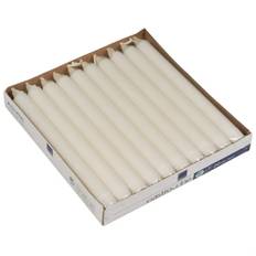 Kronelys 24cm, Ø2,2cm, hvid, 9 timer, stearin 100 stk