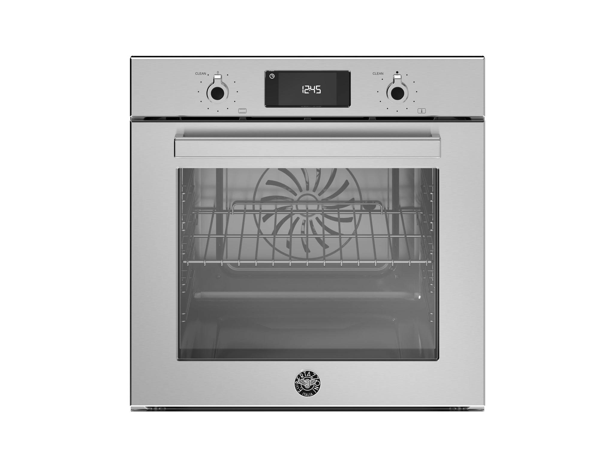 60 cm indbygningsovn, elektrisk pyrolyse, LCD-display.