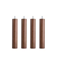 DUX - Dux SC sängben rund valnöt 30 cm 4-pack - Sängben - Träfärgad - Trä