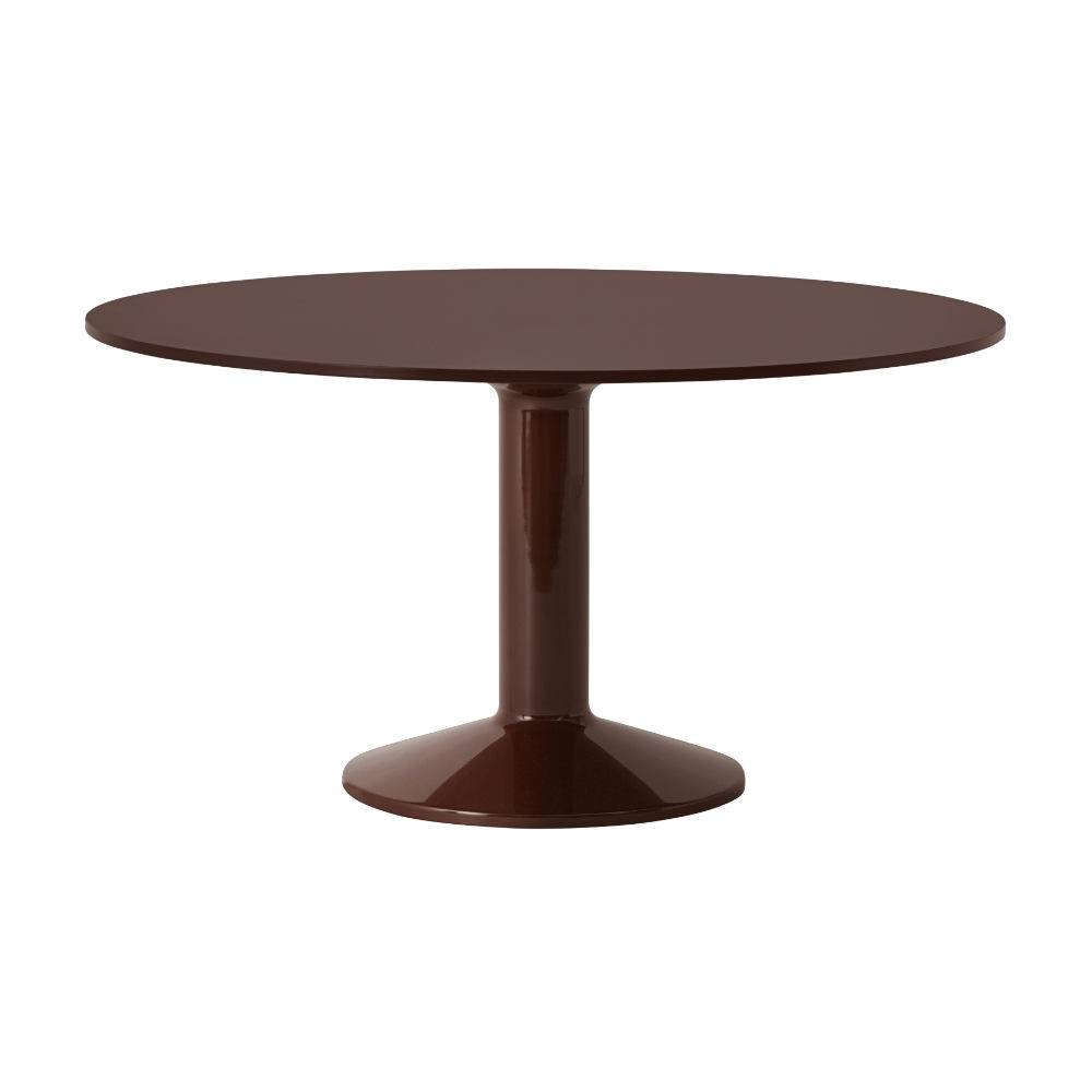 Muuto Midst Table Ø140 Spisebord Dark Red Linoleum/Dark Red