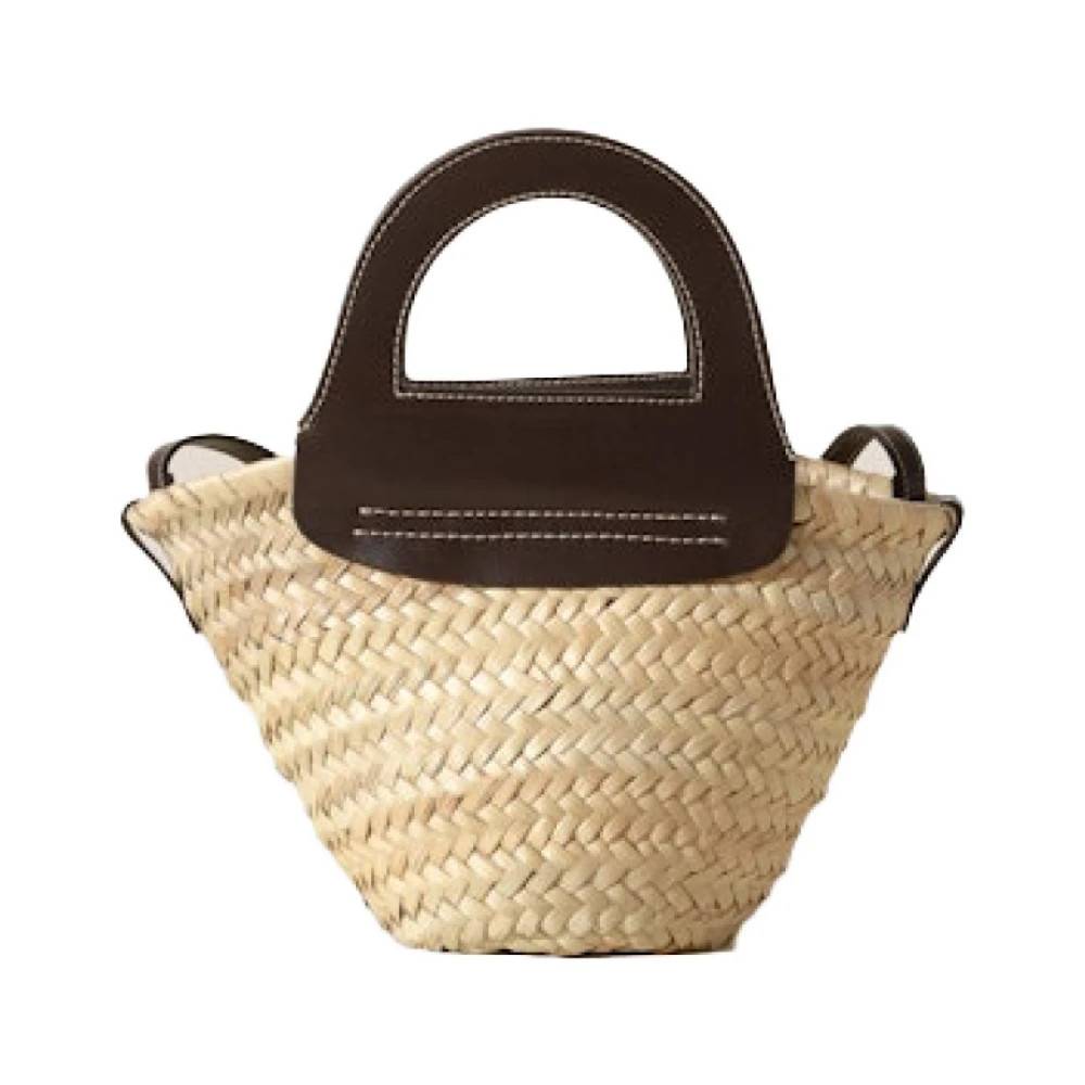 Hereu Mini Bast Indkøbstaske - Tasker - Dame - Beige - ONE SIZE - Bomuld