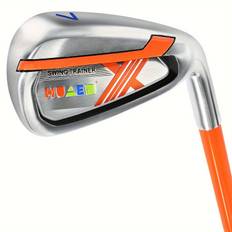 TEMU Huaen Golf Swing Trainer Aid - , Plastic/rubber Grip, Metal Shaft, Ideal For Strength, Tempo & Training, Essential Golf Accessory For Men, Golf Training Aid
