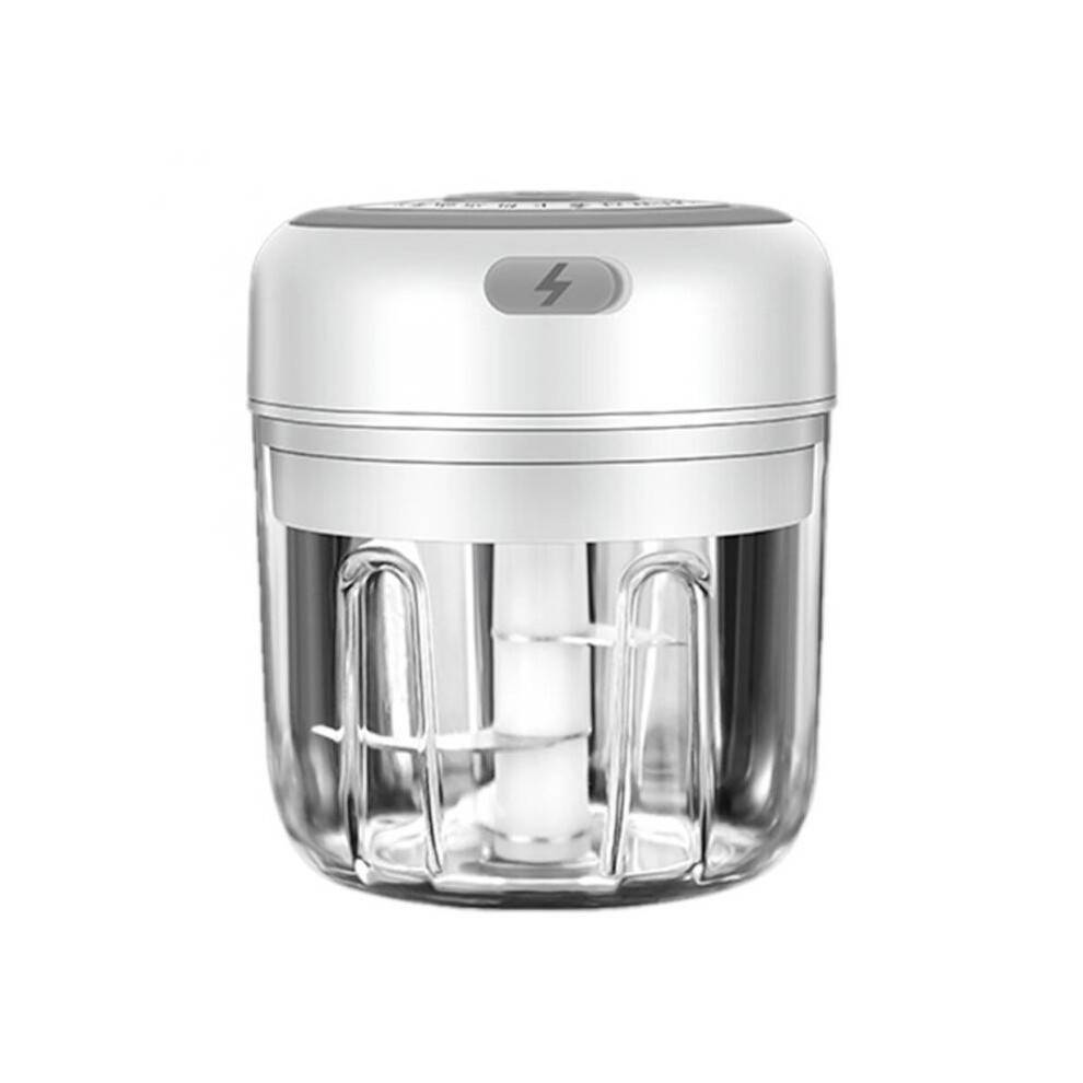 Electric Mini Garlic Chopper, Portable Garlic Cutter Garlic Masher, Fruit Vegetable Speedy Chopper Slicer Food Mincer, USB Rechargeable 200ML