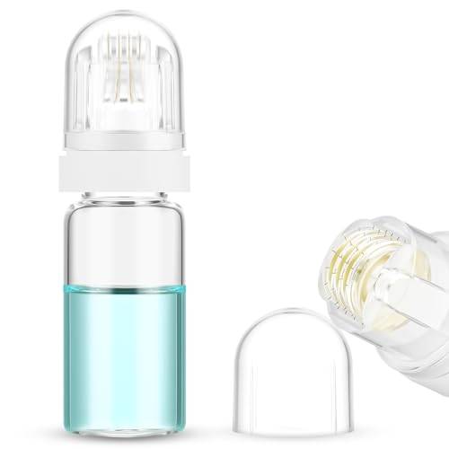 ALIIP Derma Roller, 0,5 mm 64 mikroneedlingspetsar, ansiktsrynkor | Microneedling Ansikte Rynkor Sträckmärken Skägg, Lager Våt, Professionell Derma