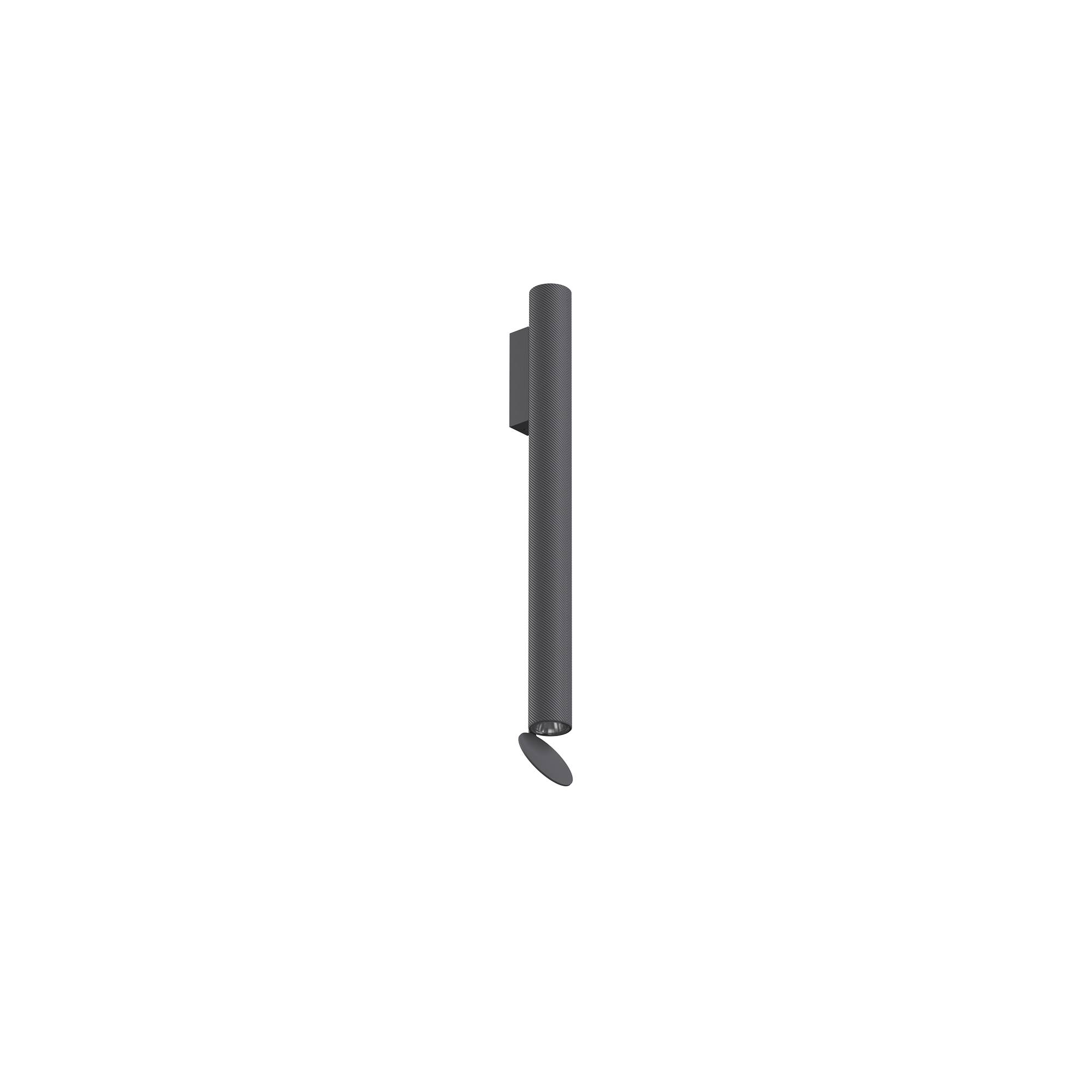 Flos - Flauta H500 Spiga Outdoor, Anthracite, Inkl. 12W LED 2x555lm 2700K - Vägglampor utomhus - Patricia Urquiola - Svart
