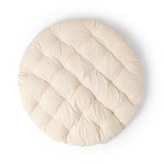 Dyna Rund Slätväv 130cm Off-white