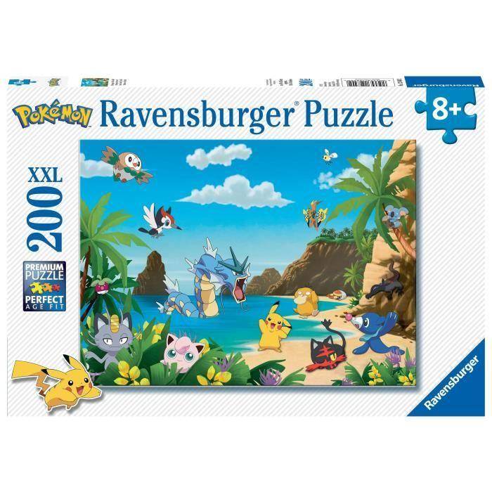 Puzzle 200 pièces XXL - Ravensburger - Attrapez-les tous ! - Pokémon - Dessins animés et BD - Garantie 2 ans ren