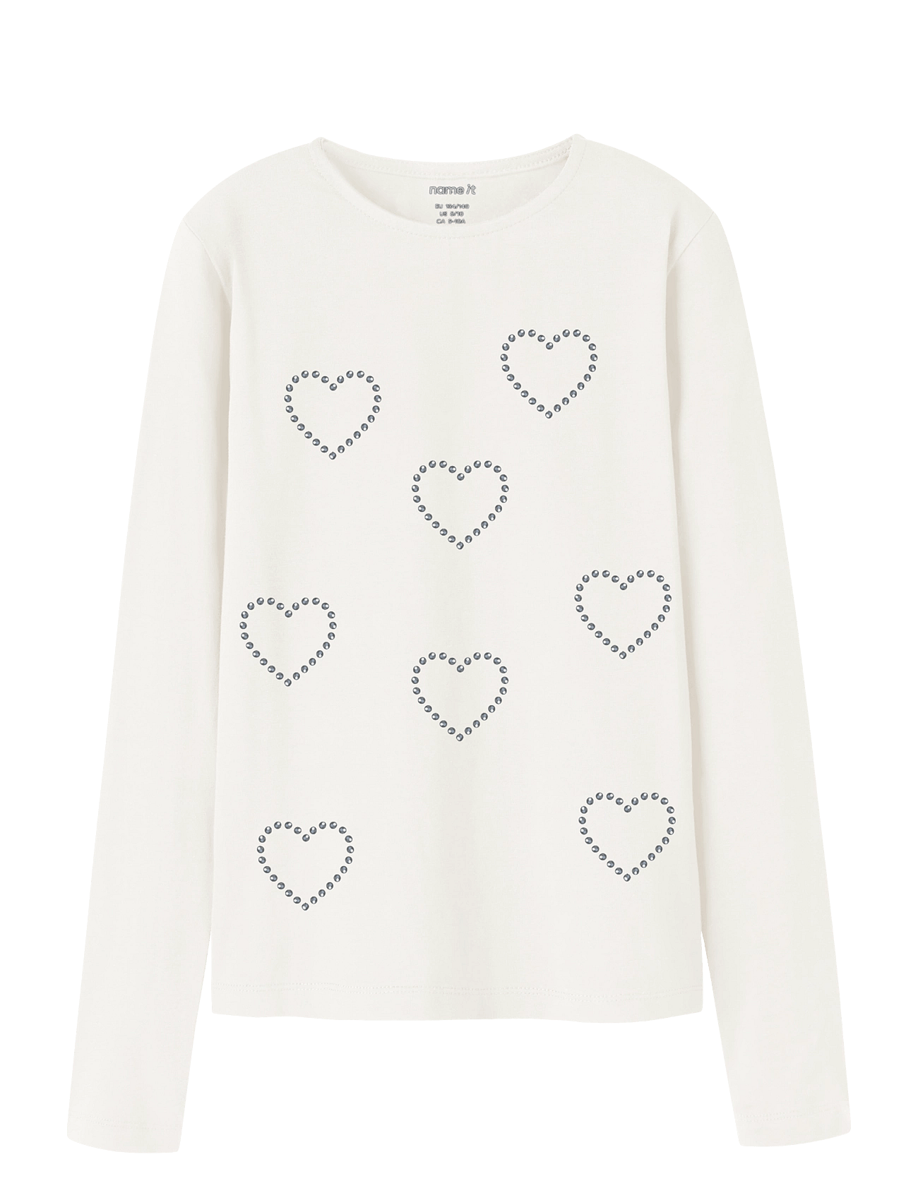 name it Nkfolenni Ls Slim Top Box - Cream - 122-128