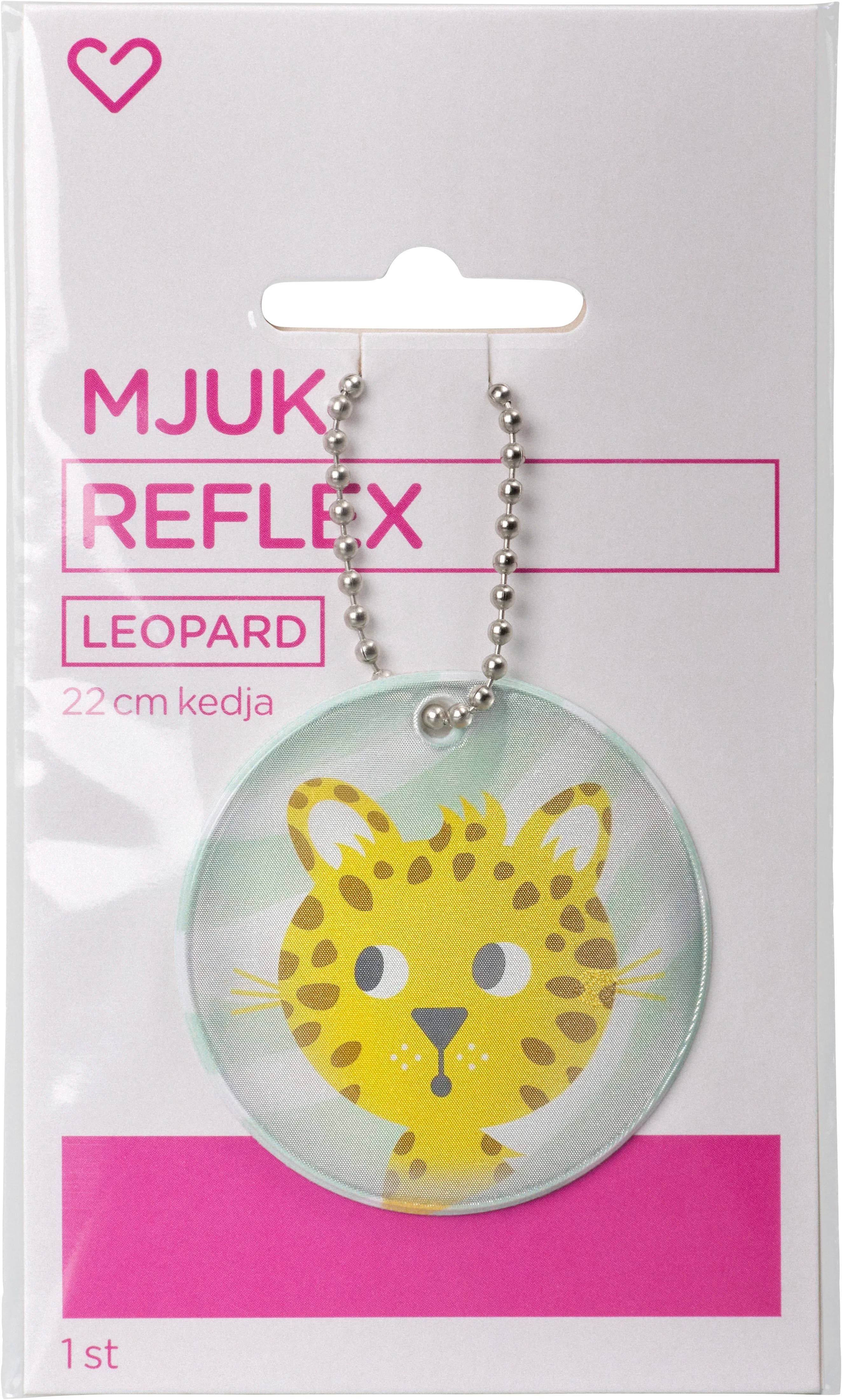 Hjärtats Mjuk Reflex Leopard 1 st