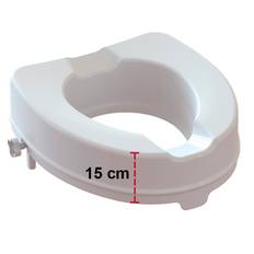 Toiletforhøjer uden låg, 15 cm