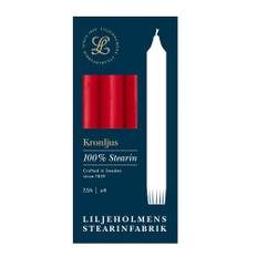 Liljeholmens - Kronljus 20,7 cm 4-pack vinröd