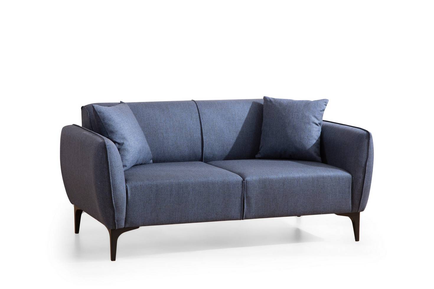 Norda Design Stilren 2-sitssoffa, 160 cm | ram i bokträ, 100% polyester, inkluderar 2 kuddar | modern industridesign