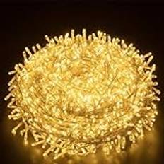 Elegear 25 m 1 000LEDs ljusslinga utomhus, LED-ljusslinga IP44-skydd med 8 lägen, juldekoration, utomhus och inomhus, för gran, bröllop, varm vit